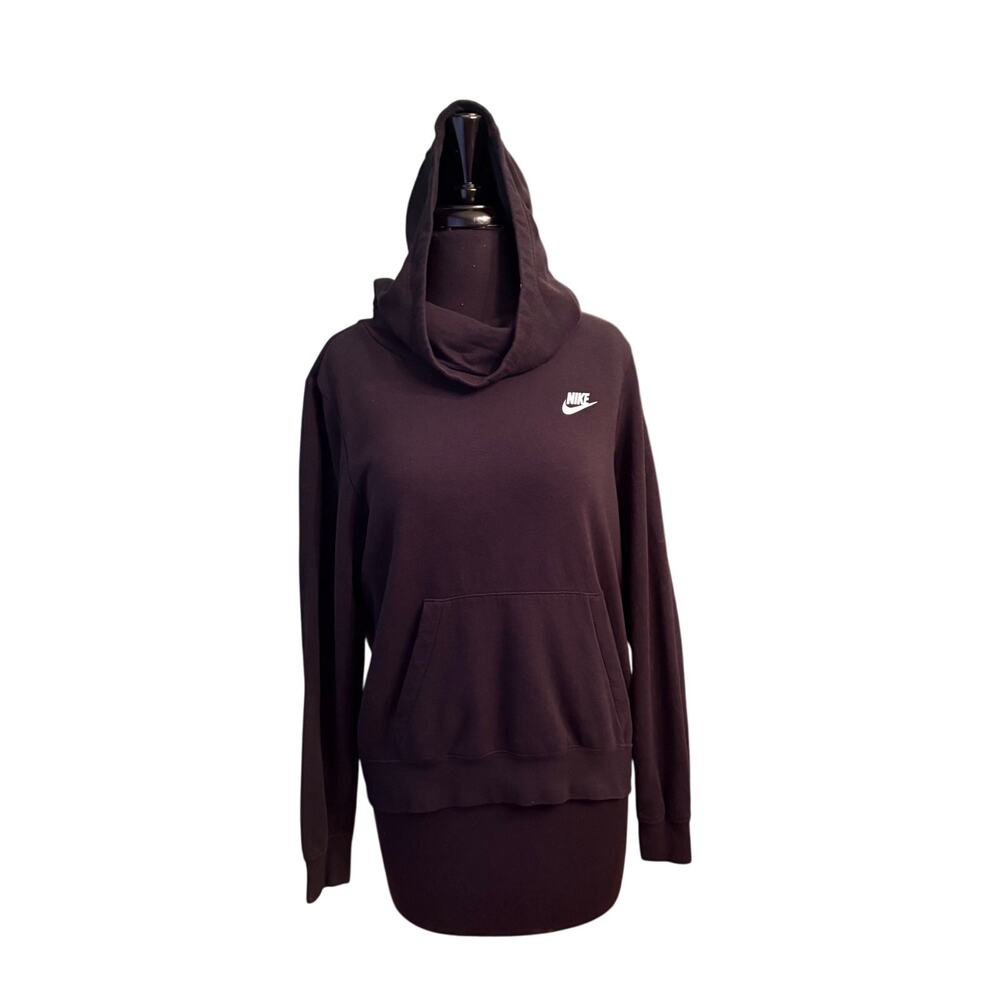 Nike Women’s Black Funnel Neck Pullover Hoodie Size M Style BV4526-010